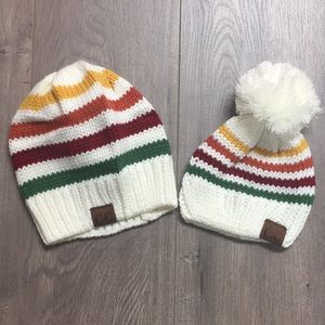 C.C Winter Beanie Adult/Child Matching Set NWT